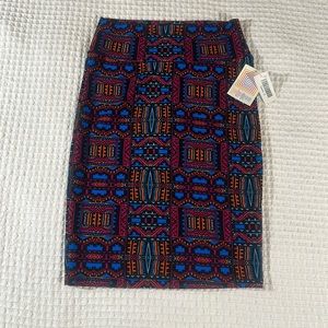LuLaRoe Women’s Cassie Pencil Skirt/Size:S /Color: Multi-Geometric Pattern (NWT)
